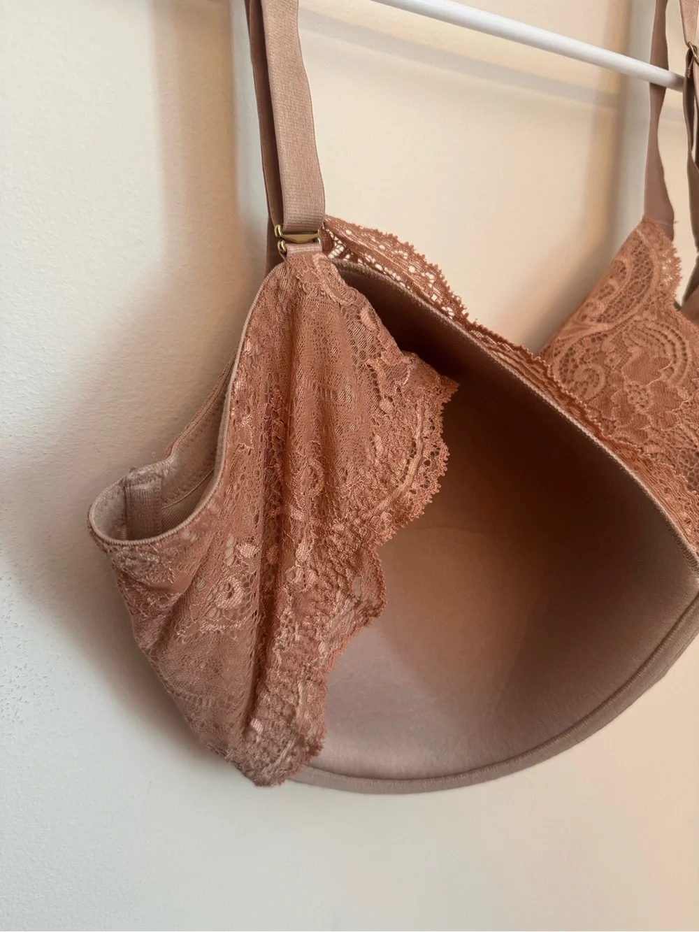 ThirdLove 24/7 Lace Balconette Bra Women’s Size 40F Underwire Bronze Brown Nude - Picture 6 of 10